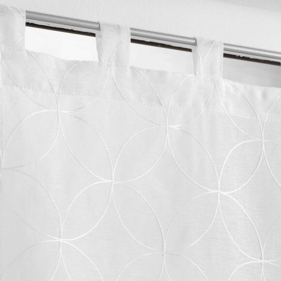 Coppia di tendine a vetro (60 x 120 cm) Olympia Bianco 2