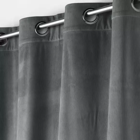 Rideau velours (140 x 260 cm) Casual Gris anthracite 2