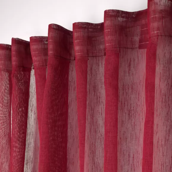 Voilage galon fronceur (140 x 260 cm) Derby Rouge 2