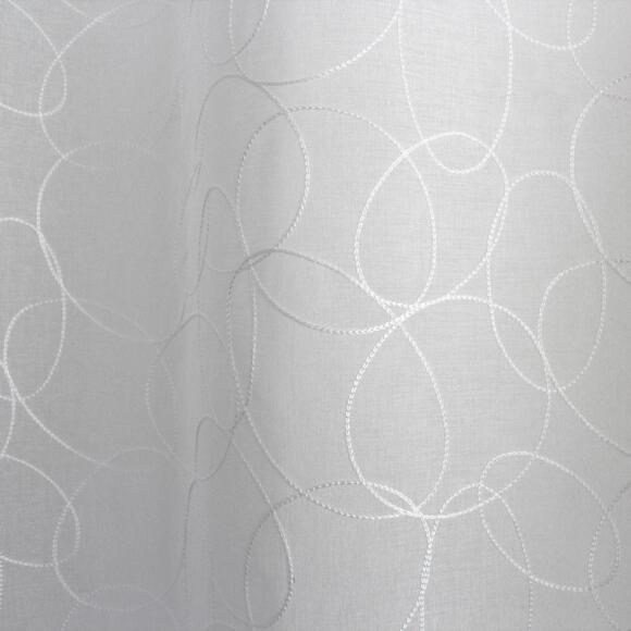 Visillo bordado (140 x 240 cm) Galet Blanco 3