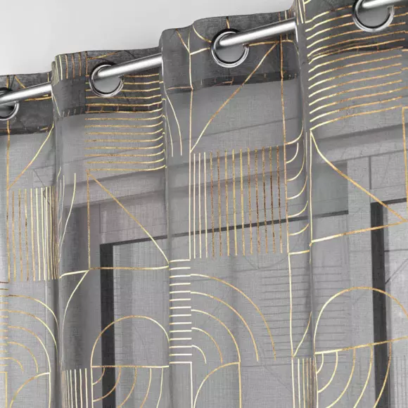 Voilage (140 x 280 cm) Lineor Gris anthracite 2
