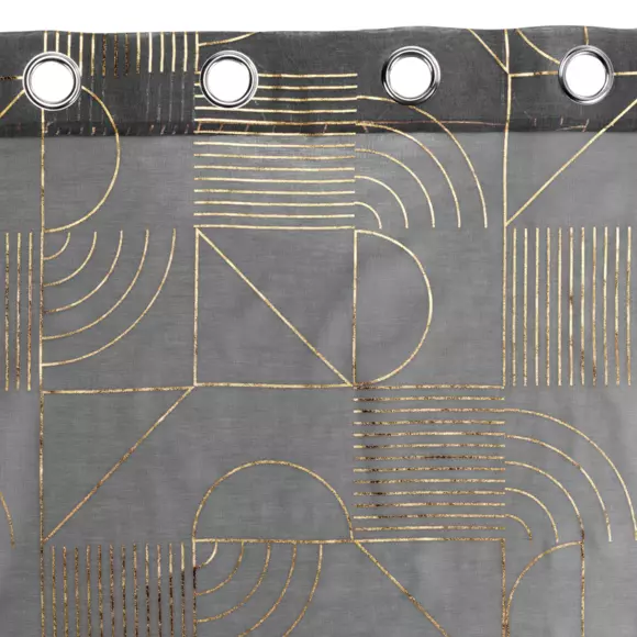 Voilage (140 x 280 cm) Lineor Gris anthracite 3