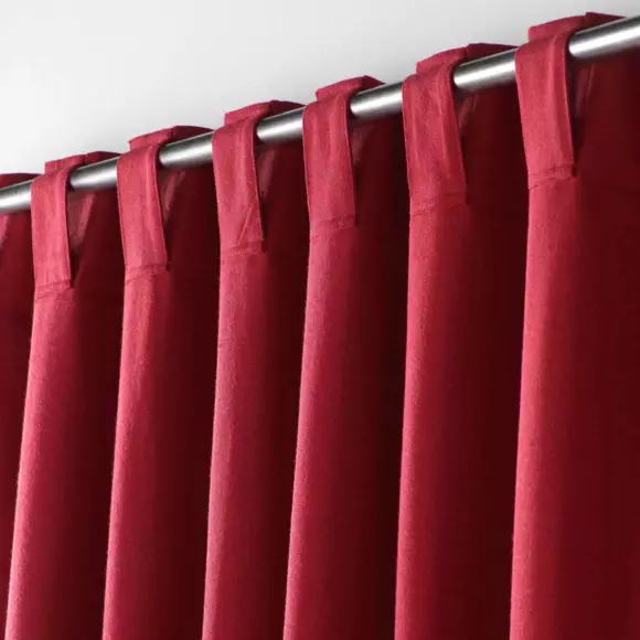Rideau coton recyclé (140 x 240 cm) Mistraline Bordeaux 2