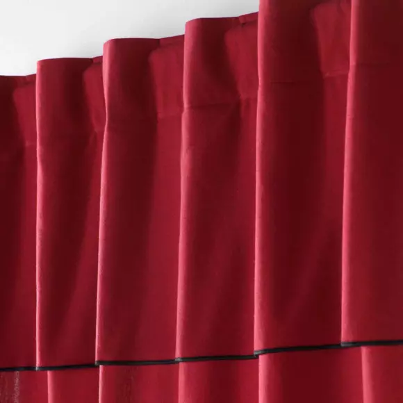 Rideau coton recyclé (140 x 240 cm) Mistraline Bordeaux 3