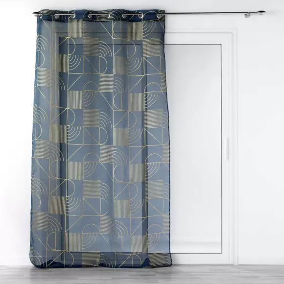 Visillo (140 x 280 cm) Lineor Azul marino 3