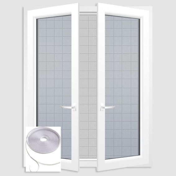 Kit moustiquaire fenêtre (100 x H100 cm) Blanc
