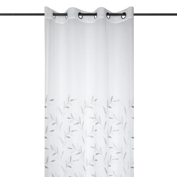Tenda trasparente (140 x 260 cm) Palmata Grigio perla 3