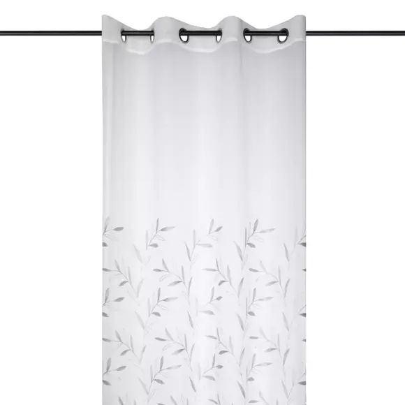Visillo (140 x 260 cm) Palmata Gris perla 3