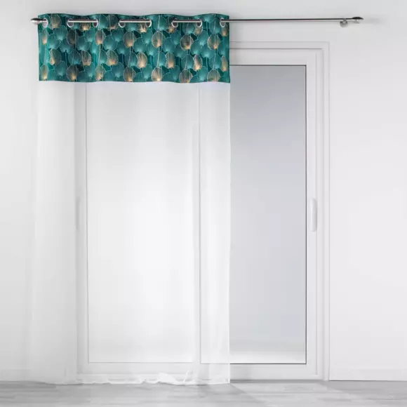 Vitrage (140 x 280 cm) Clairine Smaragdgroen 3