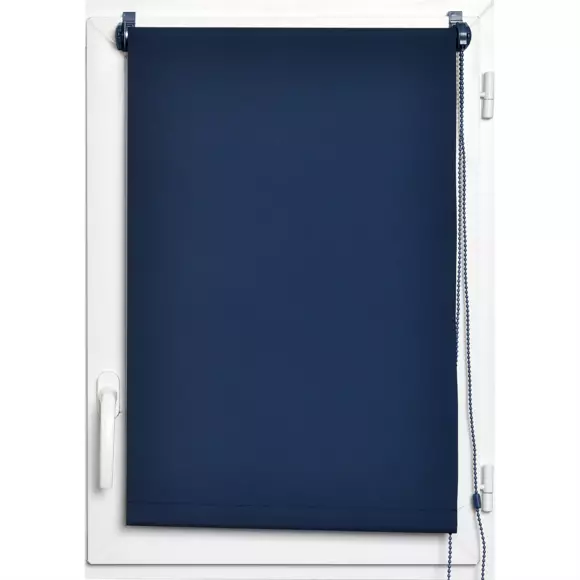 Store enrouleur occultant (45 x 180 cm) Uni Bleu 2