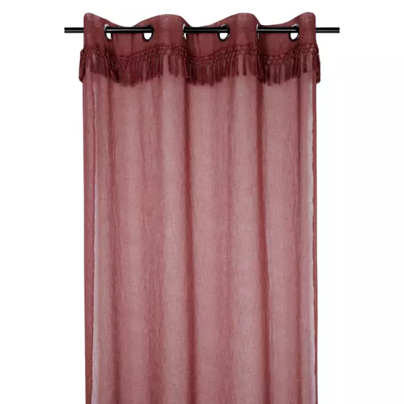 Voilage (140 x 260 cm) Demetria Rouge foncé