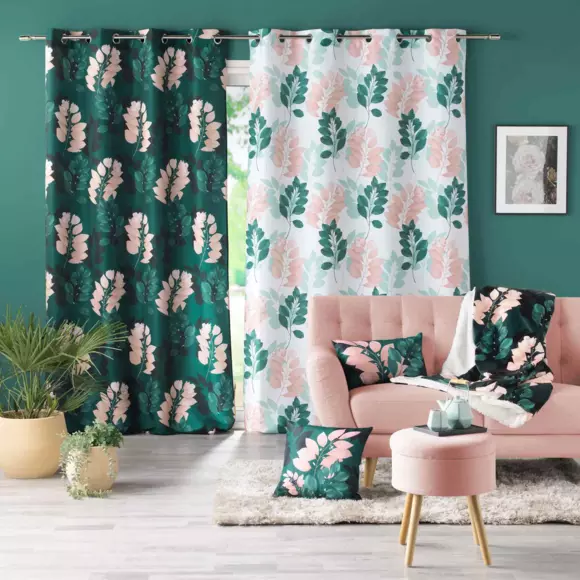 Rideau (140 x 280 cm) Belline Vert émeraude 2