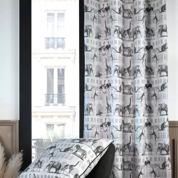Cortina semi opaca (135 x 250 cm) Haussmann Gris 2