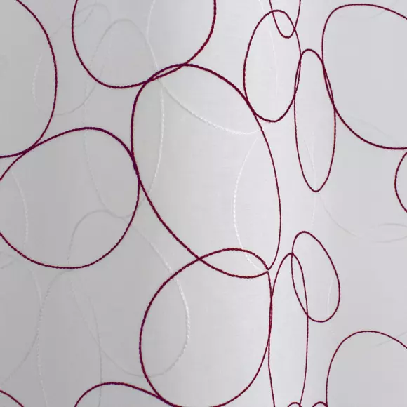 Visillo bordado (140 x 240 cm) Galet Burdeos 3
