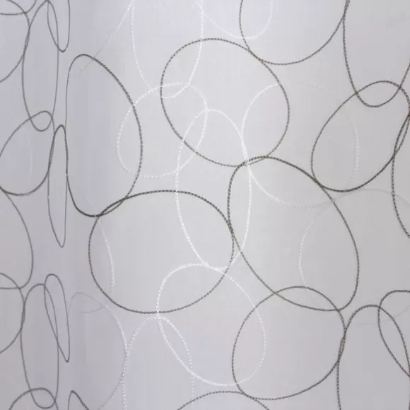 Visillo bordado (140 x 240 cm) Galet Gris 3
