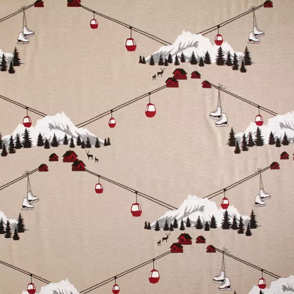 Tenda coton (140 x 260 cm) Chamonix Rosso