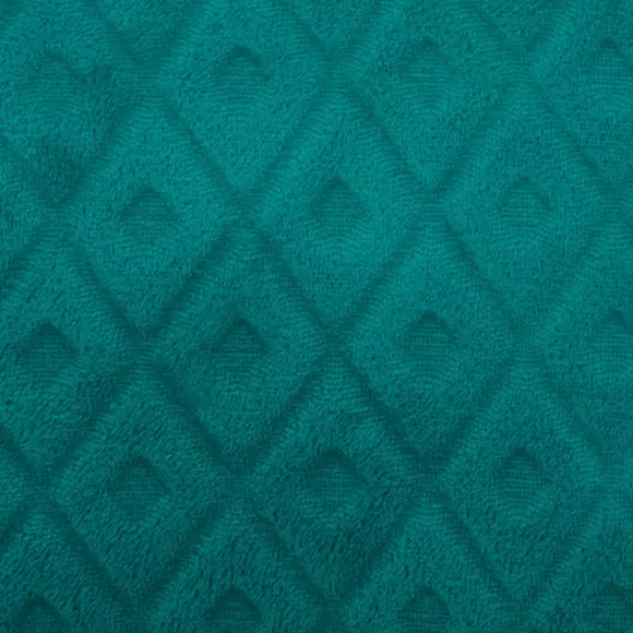 Kuscheldecke (230 cm) 3D Losange Petrolblau 2