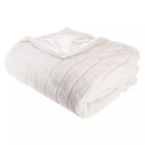 Plaid doux (230 cm) Manoir Blanc 2