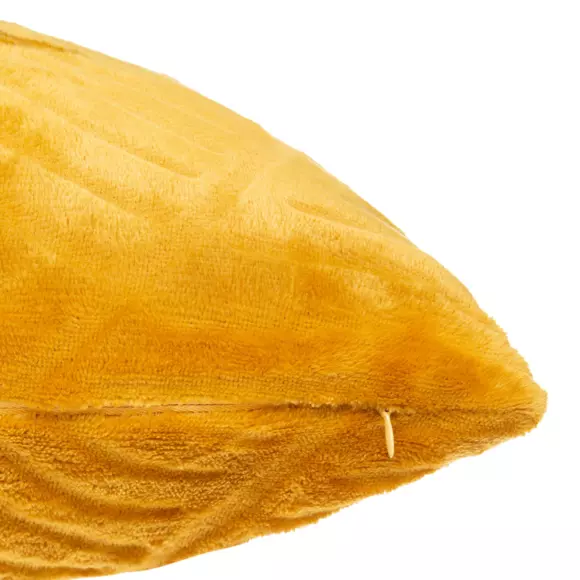 Cojín (40 cm) 3D Hoja Amarillo ocre 3