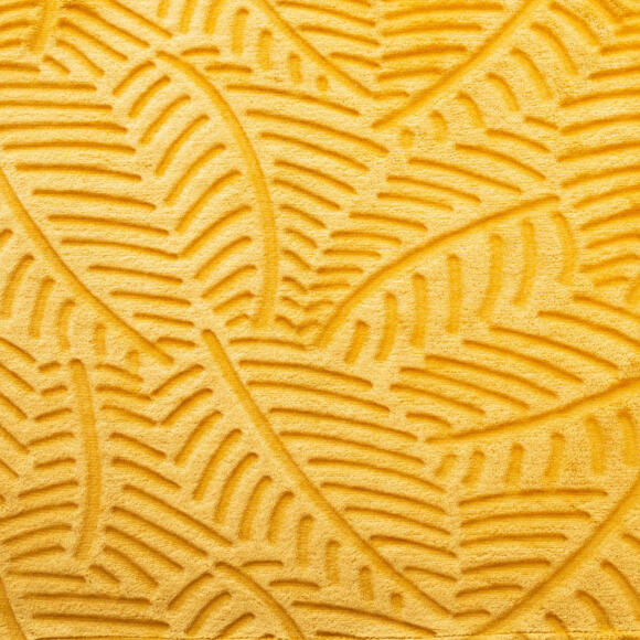 Manta suave (240 cm) 3D Feuille Amarillo ocre 3