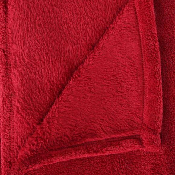 Plaid doux (180 cm) Tendresse Rouge 127
