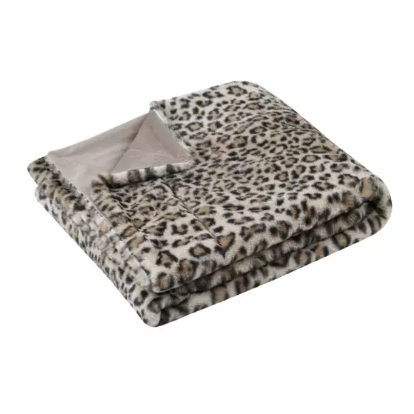 Manta piel sintética (160 cm) Java Beige