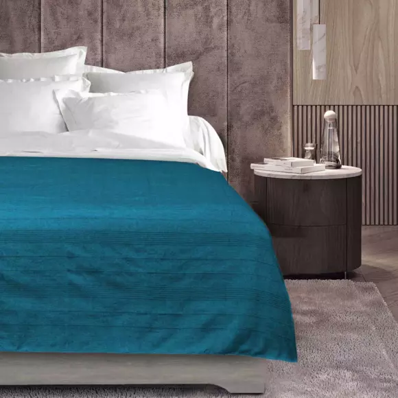 Plaid (220 cm) Lucile Bleu 2