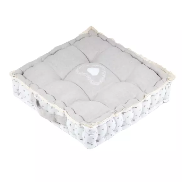 Coussin de sol (45 cm) Berenice Taupe clair 2