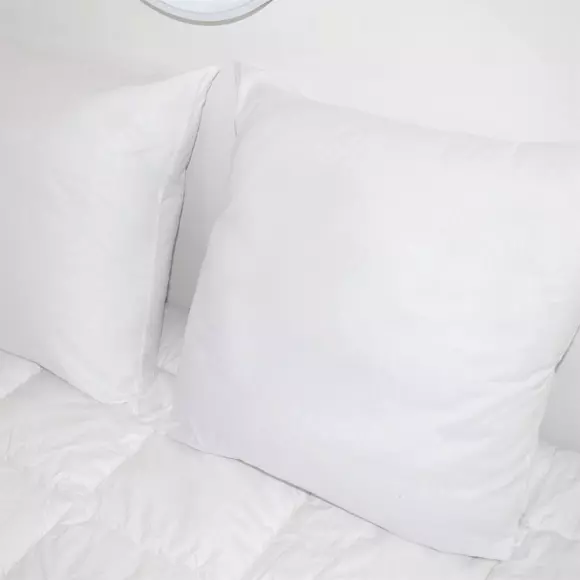 Lote de 2 almohadas cuadradas (60 cm) Volume Blanco 2