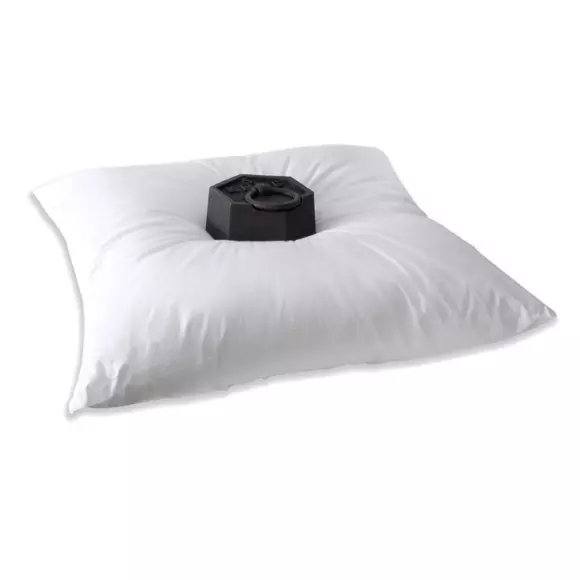 Lote de 2 almohadas cuadradas (60 cm) Volume Blanco 3