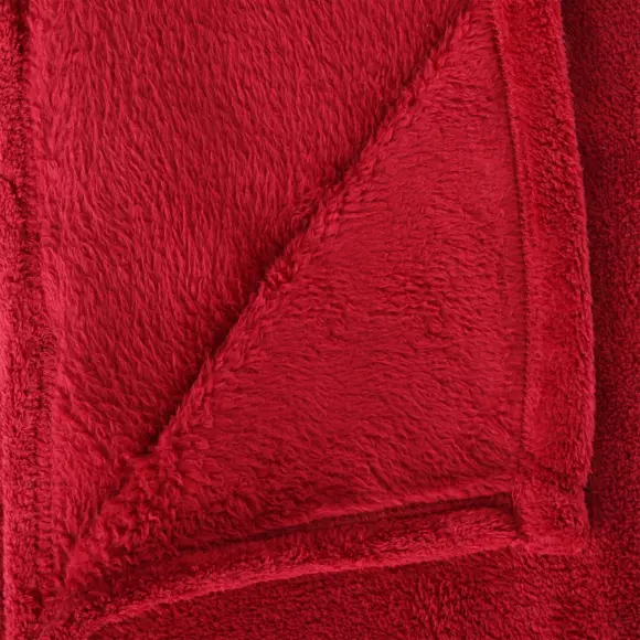 Plaid doux (230 cm) Tendresse Rouge 2