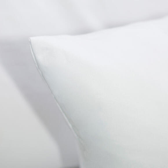 Lote de 2 almohadas cuadradas (60 cm) Anti-ácaros blanco 2