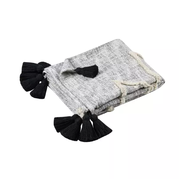  Cobija de sofá en algodón (150 cm) Benito Gris 3