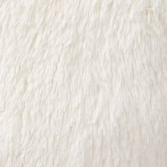 Coussin carré fausse fourrure (45 cm) Sibérien Ecru 3