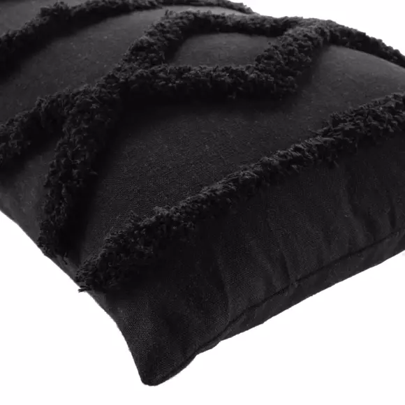 Coussin rectangulaire (50 cm) Safira Noir 