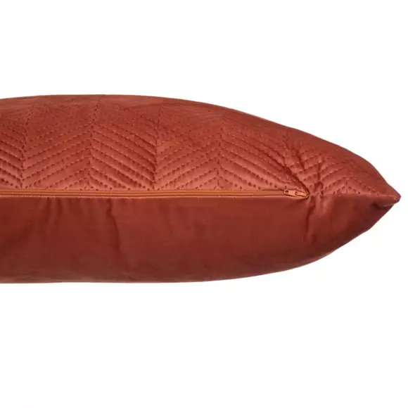 Sierkussen rechthoekig velours (58 cm) Dolce Terracotta