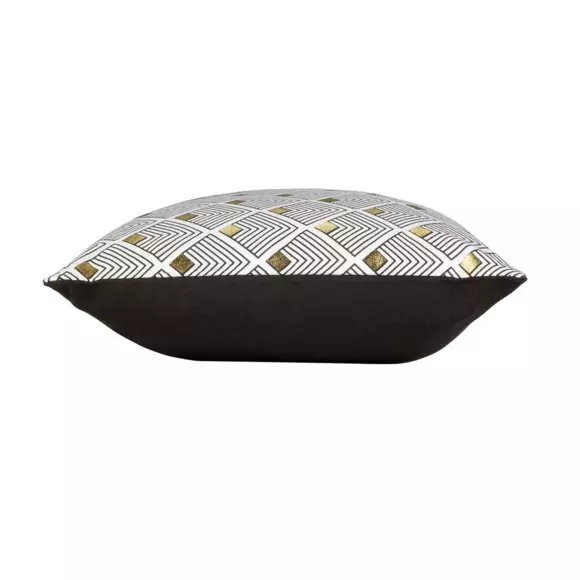 Housse de coussin rectangulaire (50 cm) Dorelia Noire 2