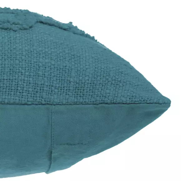 Coussin carré (40 cm) Inca Bleu canard 3