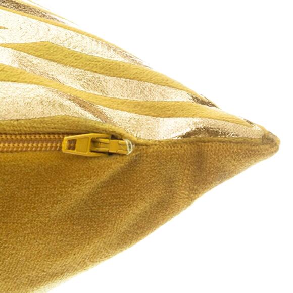Cojín terciopelo (40 cm) Oro Tropic Amarillo ocre 2