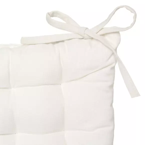 Coussin de chaise carré Datara Ecru 2