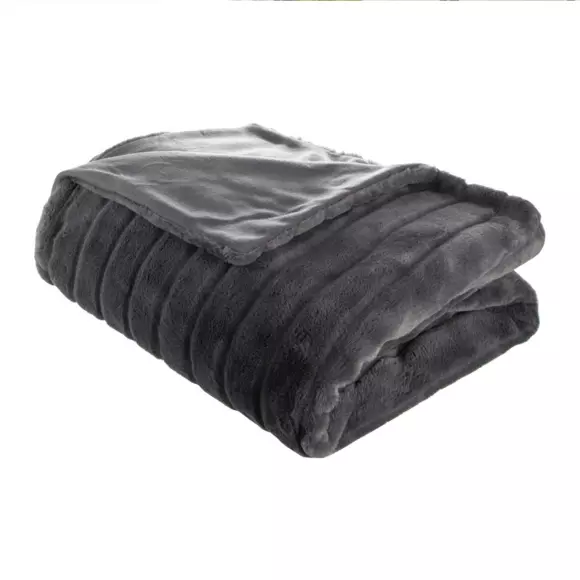 Manta suave  (230 cm) Manoir Gris oscuro 3
