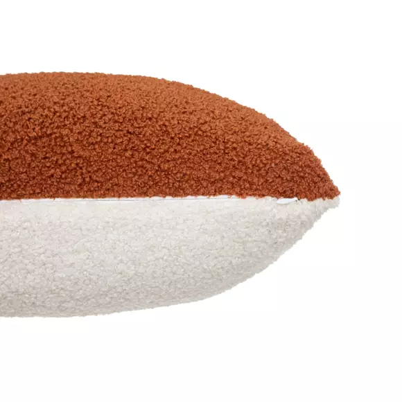 Coussin carré bouclette (40 cm) Jaiko Terracotta