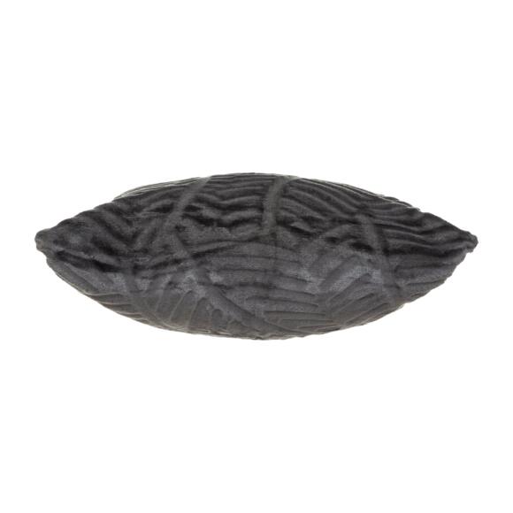 Cuscino quadrato (40 cm) 3D Feuille Grigio scuro 2