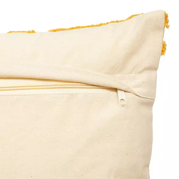Housse de coussin carrée coton (40 cm) Atelier Jaune