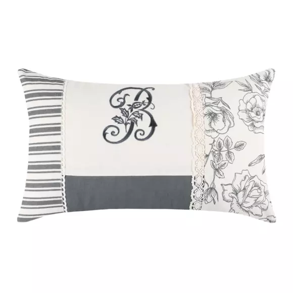 Coussin rectangulaire (50 cm) Bonnie Gris 3