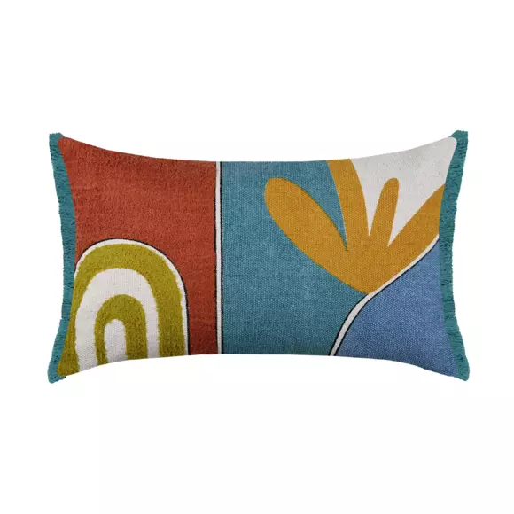 Cojín rectangular en algodón (50 cm) Varisco Azul 3