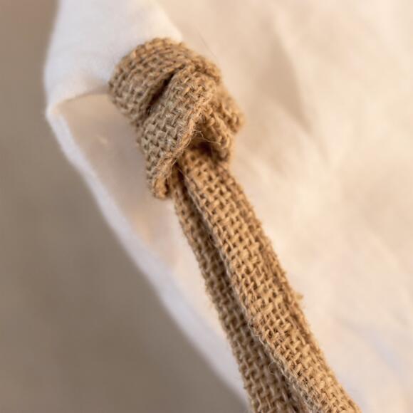 Cojín cuadrado lino lavado (45 cm) Louise Blanco 3