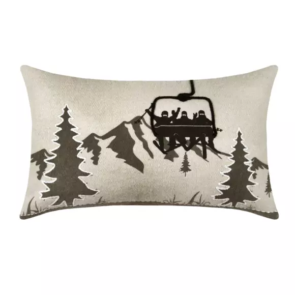 Coussin rectangulaire (50 cm) Albertville Gris 3