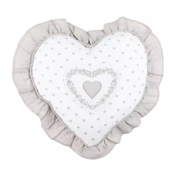 Coussin Cœur Berenice Taupe clair 3