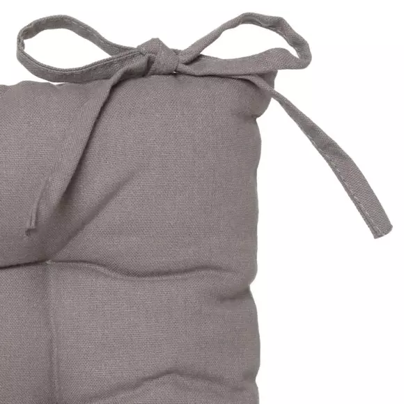 Coussin de chaise carré Datara Taupe 3